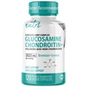 Fusiones de la naturaleza Glucosamine Chondroitin MSM Turmeric Boswellia - Soporte Conjunto Suplemento - 120 cápsulas - Condroitina cápsulas de sulfato - con ácido hialurónico - Soportes Huesos saludables