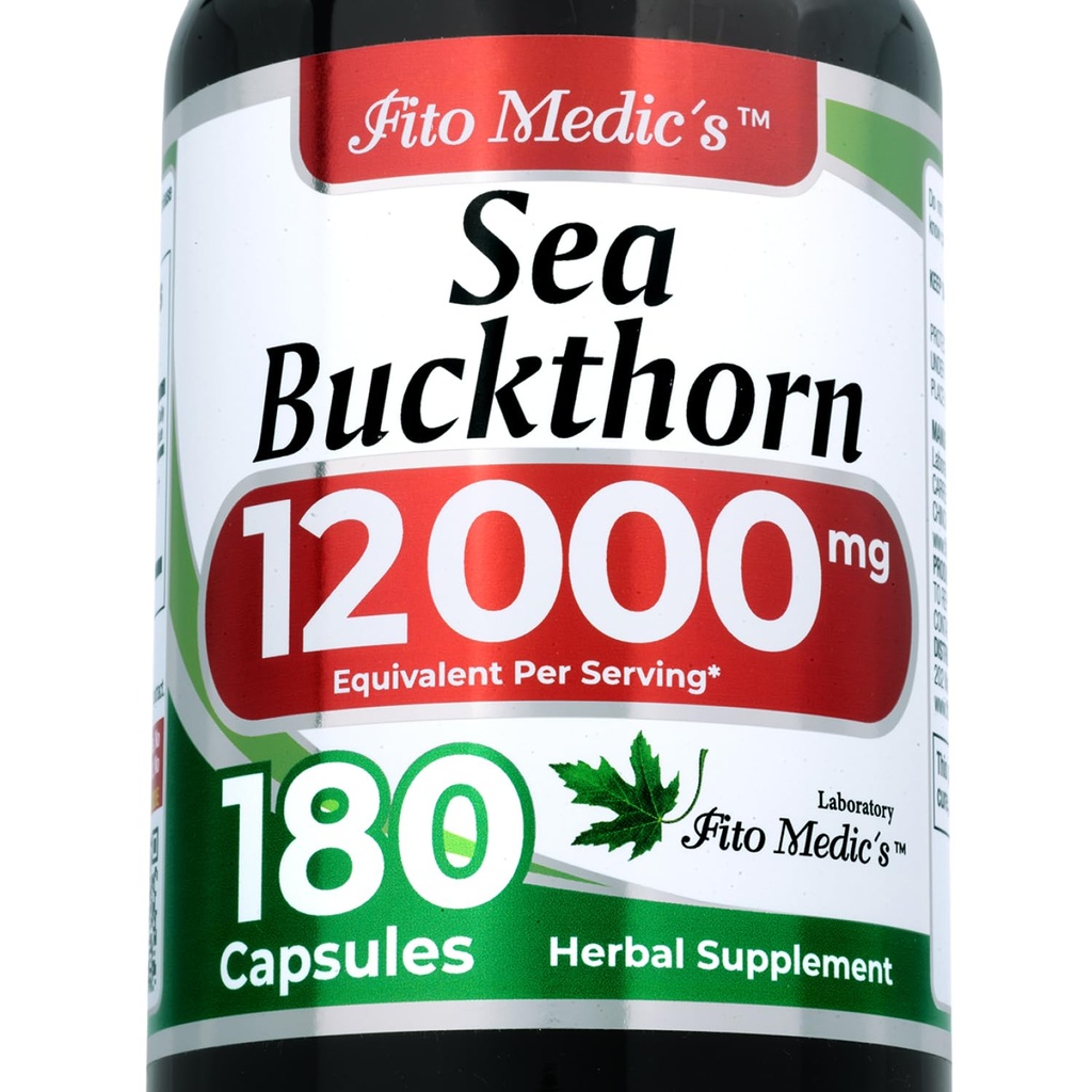 Lab ← mar Buckthorn ←180 cápsulas TEN 12000 mg TENGA 7 mar Buckthorn TENIDO Seabuckthorn Suplemento TEN Omega 7 Suplemento TEN Ultra alta Absorción.