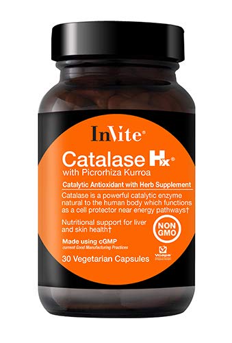 Invite Health Catalase Hx (con Picrorhiza Kurroa), Supports Liver, Skin Health, Non-GMO Dietary Supplement, 30 Vegetarian Capsules (Pack of 1)