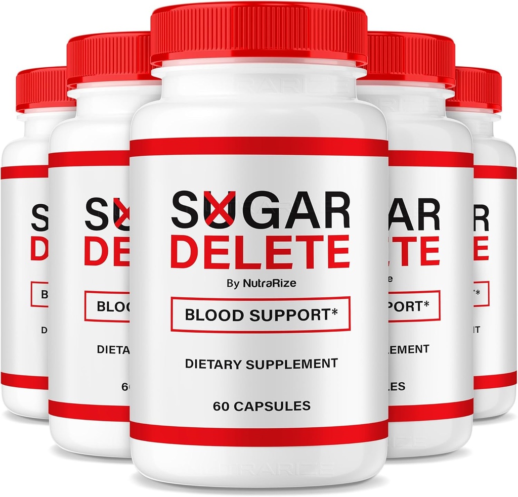 NutraRize (5 Pack) Sugar elimina cápsulas, soporte oficial Fórmula de salud general, azúcar elimina pastillas para mantener niveles estables saludables, Premium SugarDelete Pastillas Revisión (300 cápsulas)
