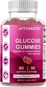 Vitamatic Glucose chewable Gummies - 60 Conde - Natural Raspberry Flavor - 4G de Carbohidrato por Serving (1 Bottle)