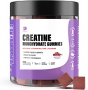 Critina Gummies - Cretina Monohydrate Gummies for Men &amp; Women - 5g de Monohidrato de Creatina por Serving- Incremento Focus, Fuerza, Resistencia -Edificio Muscle, Azúcar Libre, Vegan, No GMO 120 Ct
