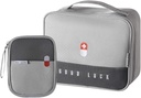 Empty First Aid Bags Travel Medical Supplies Insulated Medicine Bag Convenient Equipo de seguridad traje para familias al aire libre Alquiler de coches oficina lugar de trabajo, gris