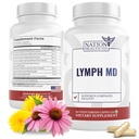 Lymph MD - Lymphatic Drainage Supplement - with Bromelain, Echinacea, Burdock Root, Dandelion, Rutin, Kelp &amp; More - Lymph System Support for Women &amp; Hombre - 60 cápsulas