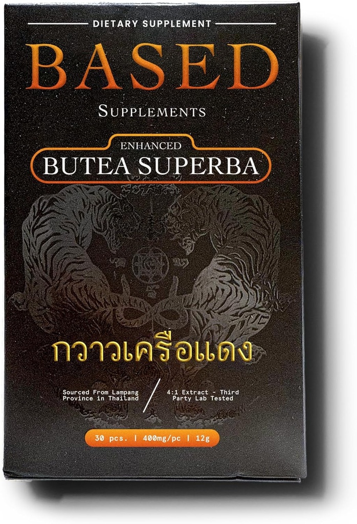 Butea Superba Extract - Tradicional hierba tailandesa para la vitalidad masculina, Focus & Energy - Premium Root Powder con Flavonoids naturales