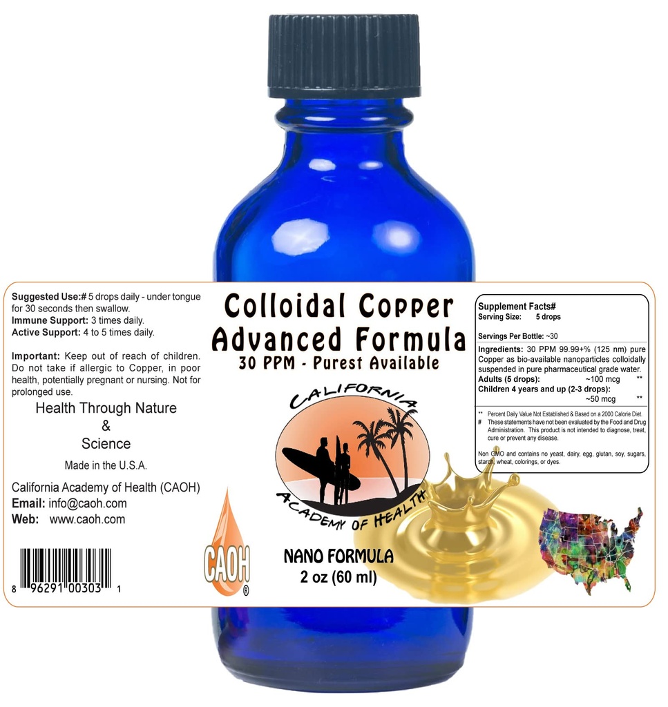 Cobre Colloidal 2 oz de CAOH