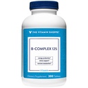 La Vitamina Shoppe B-Complex 125 – Apoya la Producción Energética, Función del Sistema Nervioso & Metabolismo Nutriente – Excelente Fuente de B1, B2, B6, B12, Niacina, Ácido Fólico " Biotina (300 Tabletas)