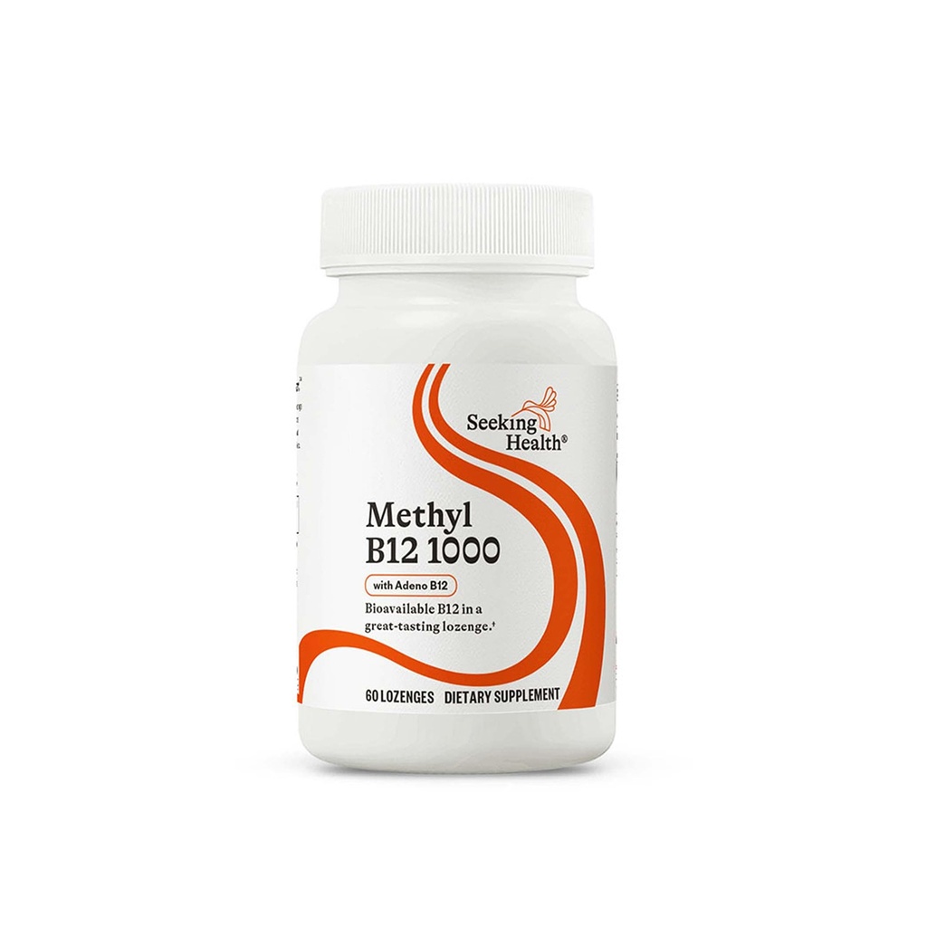 Buscando el metil B12 1000, 1000 mcg B12 como Adenosylcobalamin y Metilcobalamina, apoya los niveles de homocisteína y la metilación, MTHFR Support, Vegan y Vegetariano (60 lozenges)*