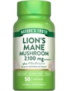 La verdad de la naturaleza Lions Mane Suplemento capsules  2100mg ← 50 Cuenta Silencio con BioPerine ← Vegan, Non GMO &amp; Gluten Free Extract Formula
