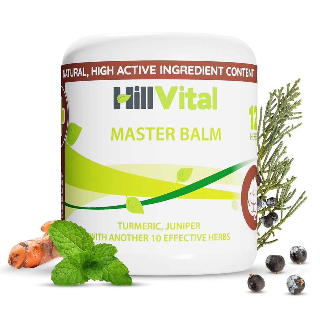 HillVital Rheumatic, Artritis Dolor Gel Extra Strength - Potent Rheumatoid Artritis Dolor Crema Alivio de Dolor, Turmeric-Arnicar Gel Ache Alivio para el Musculo Sore, Alivio para Juntas, Tendons, Solución Natural