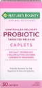 Probiótico de recompensa de la naturaleza, suplemento dietético de entrega controlado, soporta salud digestiva, intestinal e inmune, 30 cápsulas, 30 prestaciones totales