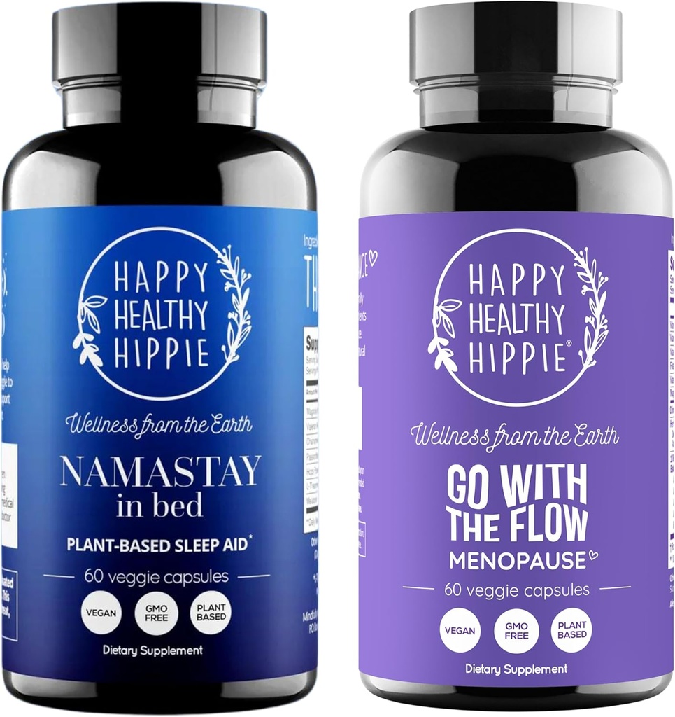 Happy Healthy Hippie Go with The Flow Menopause Support &amp; Natural Sleep Suplemento
