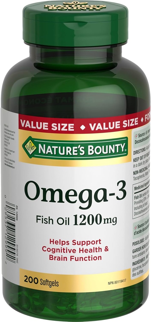 Bounty Omega-3 1200mg 200 cuentan