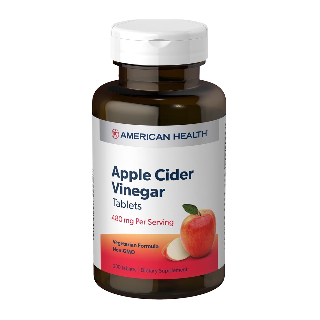 Apple Cider Vinegar American Health Products 200 Tabs