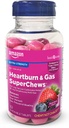 Cuidado básico Heartburn &amp; Gas SuperChews Tablas abatibles, Berry mixto, 82 Cuenta (Previamente SoundHealth)