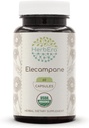 HerbEra Elecampane USDA Organic 60 Capsules ← Natural Herbal Suplemento Silencio Certified Organic Vegetarian Capsules and Organic Elecampane (Inula Helenium) Dried Root (60 Capsules)
