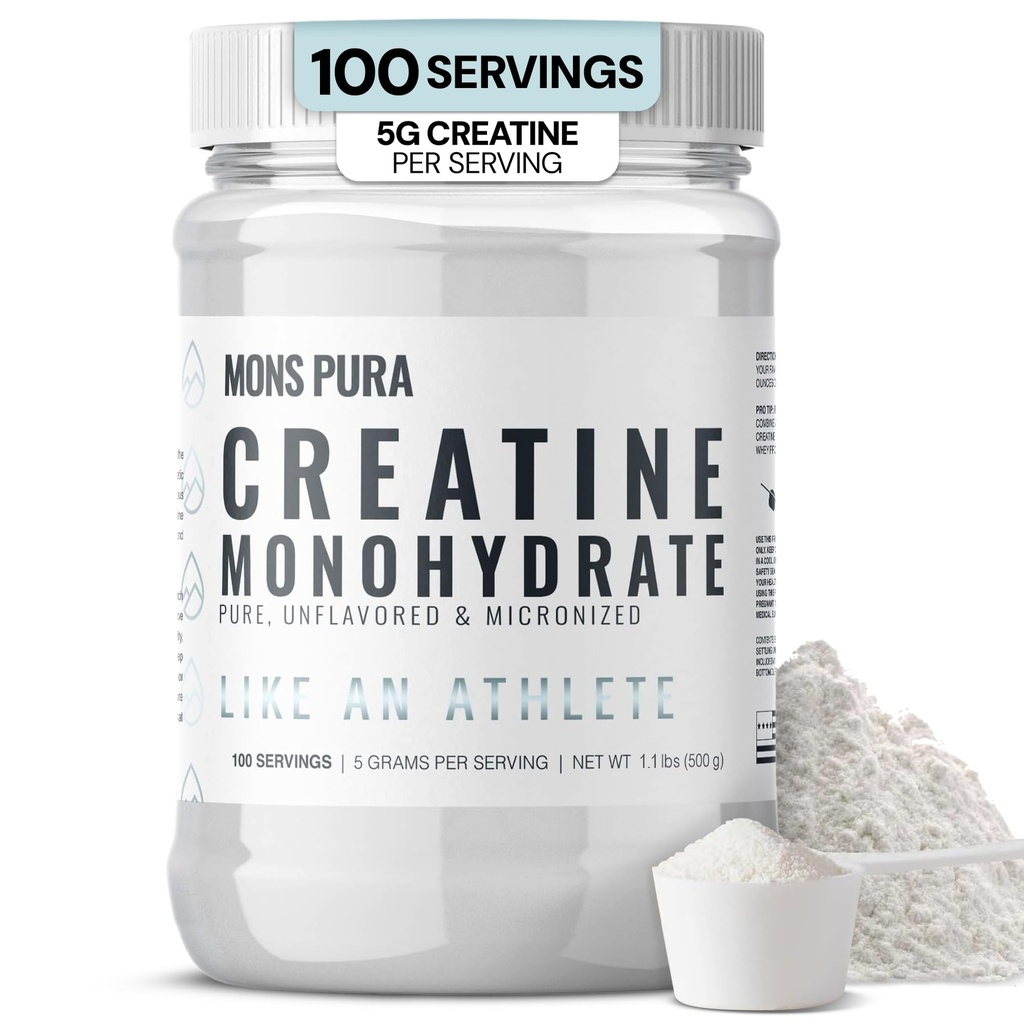 100% Pure Creatine Monohydrate Powder – 500g peru Micronized, Unflavored ¦ Crecimiento muscular, Fuerza &amp; Resistencia Ideal para atletas, culturistas y entusiastas del fitness