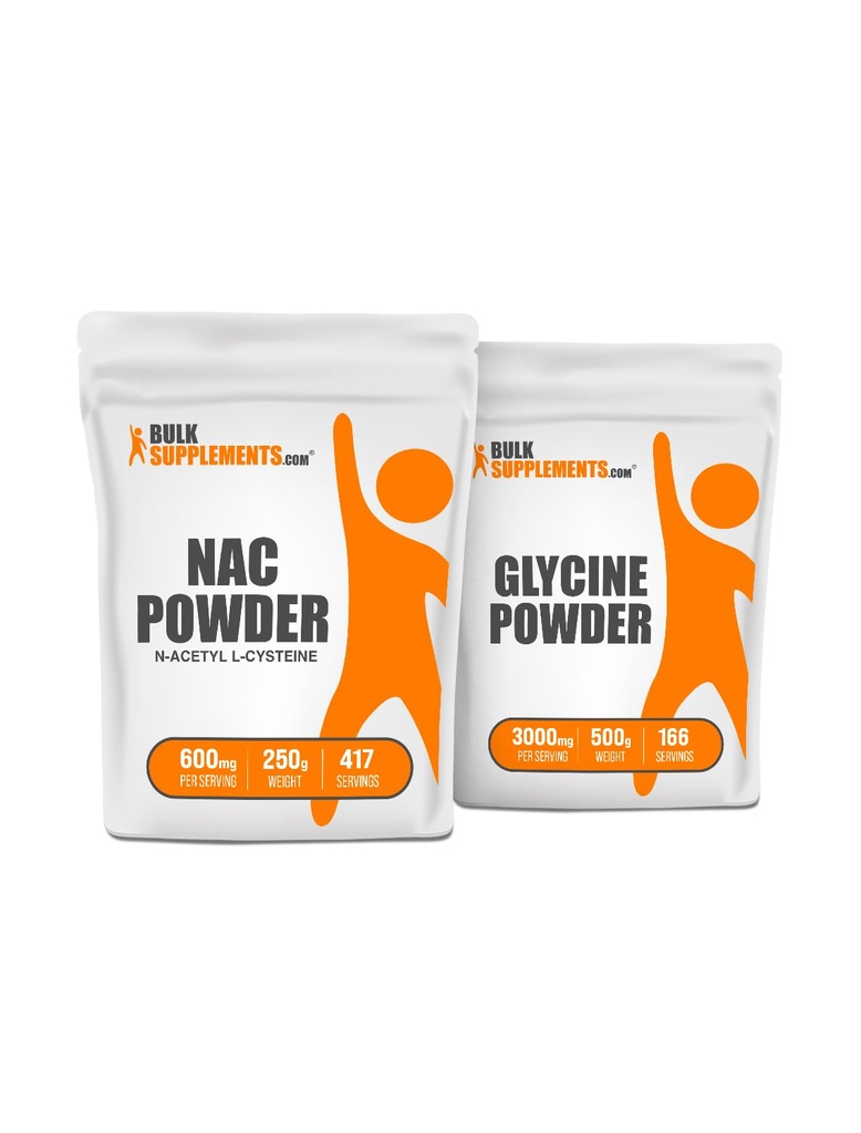 NAC (N-Acetyl L-Cysteine) 250g + Glycine 500g Bundle