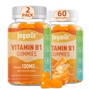 Vitamina B1 Gummies 100mg para adultos &amp; niños, Thiamine B1 Suplemento con 600 mg de calcio, Nervous System Supports " Boost Energy, Orange Flavor, Non GMO, Vegan, 120 Chewable Gummies