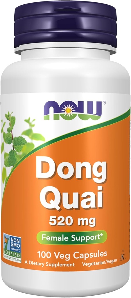 AHORA Suplementos, Dong Quai (Angelica sinensis) 520 mg, Female Support*, 100 Veg Capsules