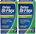 Osteo Bi-Flex Triple Fuerza Glucosamina con Turmérica, Suplemento Conjunto de Salud, Tablas Coadas, Versión Original, 80 Cuenta (Pack of 2)