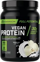 Swanson Full Potential Vegan Protein - Vanilla Flavor, Pólvora entera de proteína vegana para el edificio del músculo y la recuperación - 30 g