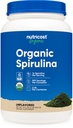 Nutricost Organic Spirulina Powder 2 LB - Pura Espirulina orgánica certificada