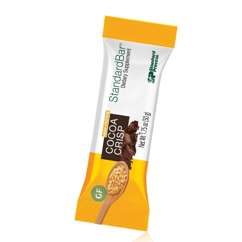 StandardBar - Food Bar for Daily Energy Support - Nutrition Bar with Carbohydrates & Protein - Workout Snack Bar - Cocoa Crisp, 18 Pack