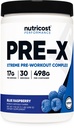 Nutricost Pre-X Xtreme Pre-Workout Powder Complex, Blue Raspberry, 30 Servings, Vegetarian, Non-GMO y Gluten Free