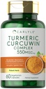 Carlyle Turmeric Suplemento 550mg  60 cápsulas ← CurcuWin Extract Complex ← Vegetarian, Non-GMO, Gluten Free