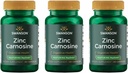 Swanson Zinc Carnosine (PepZin GI) - Suplemento Natural Promoción de la Salud Gástrica & Apoyo Digestivo - Apoyo al equilibrio microbiano en el estómago - (60 cápsulas) (3 Pack)