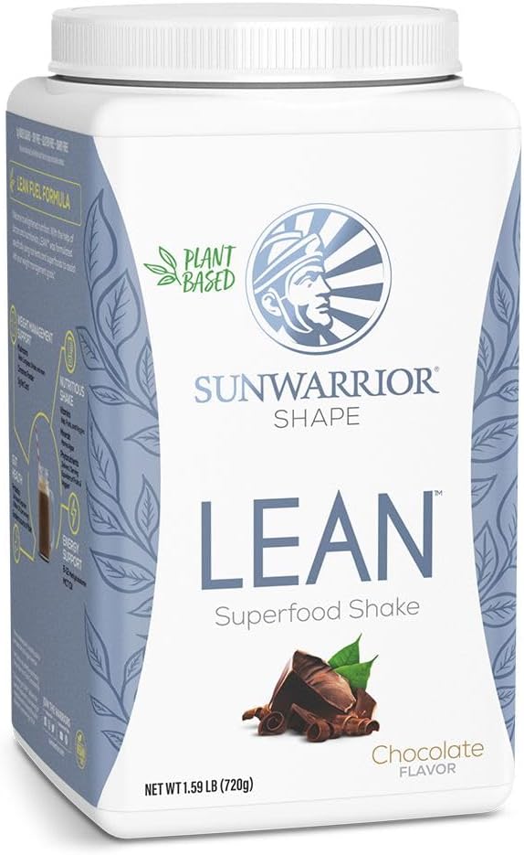 Sunwarrior Vegan Protein Superfood Shake Meal Reemplazo de Proteína Orgánica Suplemento TEN Gluten Free Non-GMO Dairy Free Sugar Free Low Carb Plant Based Protein ← Chocolate 20 Servings TEN Shape Lean