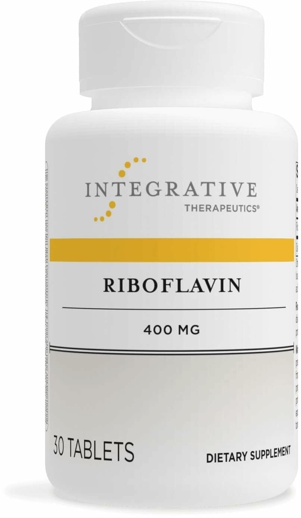 Terapéutica Integrativa Riboflavin - B2 Suplemento de Vitamina para Apoyo a la Energía Celular* - Apoya Vitality &amp; Red Blood Cell Production* - Gluten-Free &amp; Dairy-Free - 30 Cuenta (30 Serviciones)