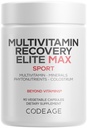 Codeage Multivitamin Recovery Elite Max Suplemento - Vitaminas A, C, D, E, B-Complex, Minerales Esenciales, Antioxidantes, Colostrum, Fitonutrientes, Pantetina, No GMO, Multivitaminas Deportivas - 90 cápsulas
