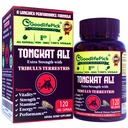 Extra Strength Tongkat Ali con Tribulus Terrestris. Poderoso (100:1) Longjack/Tongkat Ali Extra Extra. 120 Veg Capsules Tongkat Ali para Hombres.Todo Natural, No-GMO, Vegan, No Stearate, No Rice Powder