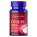 Coenzima del orgullo de Puritan CoQ10 100mg, Suplemento dietético para la salud del corazón, presión arterial, salud del Gum oral y apoyo al envejecimiento saludable, 60 servidumbres, liberación rápida Softgels