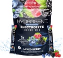 Electrolyte Replacement Stick Packs. Cero azúcar, electrolitos de alto rendimiento. Más de 1000 mg Salts Plus Magnesio y Potasio. Minerales clave para la hidratación. (Mixed Berry)