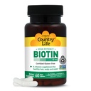 Pais Vida Vitaminas Alta Potencia Biotina 10,000 mcg (10 mg), 60 Cuenta - Suplemento para el cabello, cuero cabelludo &amp; uñas - Certified Gluten Free