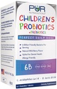 Probióticos para niños + Prebióticos * 6 Billones CFUs/Serving * 60 Tablas Chewable * 2 Mes Fuente * con Prebióticos Sunfiber® &amp; FOS para 10X Más Eficacia * 100% Todo Natural * Hecho en EE.UU.