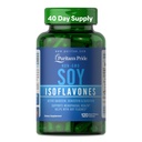 Puritan's Pride Non-GMO Soy Isoflavones 750mg, Suplemento dietético con Active Daidzein, Genistein y Glycitein soporta Menopause y Hot Flashes, 120 cápsulas de liberación rápida