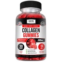 Kaya Naturals Collagen Gummies for Men &amp; Women Supplement ¦ Nature Made Gummies - 1000 mg de Collagen Hidrolyzed, Vitamina C, Selenium & Biotin, Strawberry Flavor - 30 Conde
