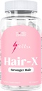 Laura Posada Hair-X Advanced Hair Strengthening Supplements for Visibly Thicker, Stronger Hair Growth with Vitamin C, B12 - Non-GMO 60 Cuenta 100% Natural Made in The USA