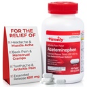 Lágrimas de hora, INC. Acetaminophen 650 MG - 400 cápsulas - Extended Release - Joint Pain Relief, Pain Reliever &amp; Arthritis Doin Relief