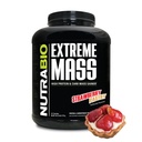 NutraBio Extreme Mass Gainer Protein Powder, 53G Protein, Clean Weight Gainer, Incrementar la Masa Muscle, Full Spectrum Amino Amino Acid - Strawberry Pastry, 6 libras