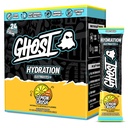 GHOST Hydration Packets, Lemon Crush, 24 Sticks, Electrolyte Powder - Drink Mix Suplemento con Magnesio, Potasio, Calcio, Vitamina C - Vegan Friendly, Libre de Soy, Azúcar &amp; Gluten