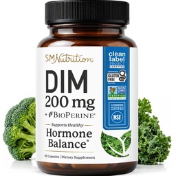 DIM Supplement 200 mg, Estrogen Balance for Women & Men, Doctor-Formulated