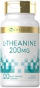Carlyle L-Theanine 200mg Suplemento Silencio 120 Capsules ← Non-GMO, Gluten Free