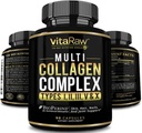 Collagen Pills 1800 mg - Multi Collagen Supplements (Types I, II, III, V &amp; X) Grass Fed Non GMO Collagen Peptides Pills for Hair, Skin and Joints - Hydrolyzed Collagen Protein Powder