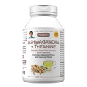ANDREW LESSMAN Ashwagandha + Theanine 180 Capsules - Standardized Extract. Promueve Relajación, Focus y Mood Equilibrado. Cápsulas pequeñas fáciles de absorber
