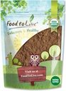 Alimentos para Vivir Orgánica Red Reishi Mushroom Powder, 1,5 libras – Todos los Superalimentos Naturales Veganos para la Inmunidad &amp; Bienestar Holístico. Rico en Antioxidantes " Nutrientes. No GMO, 100% puro. Genial para Smoothies.